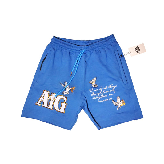Blue “ATG” Shorts